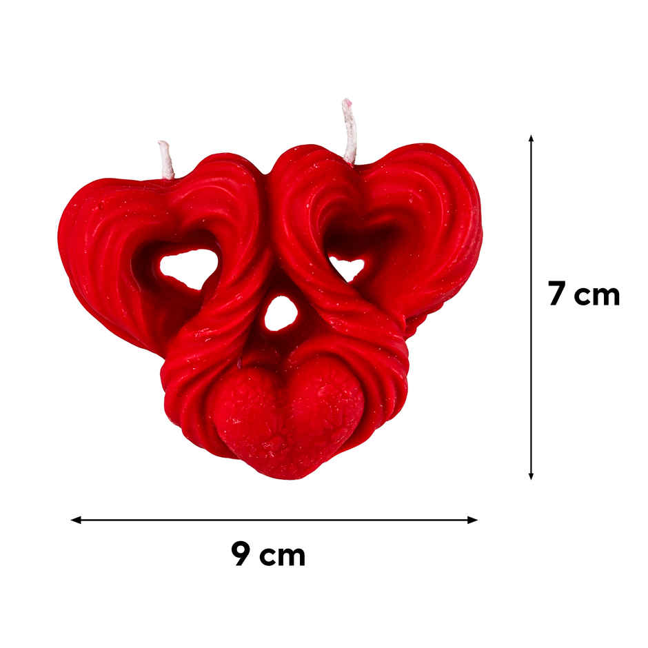 Scented 3D Valentine's Day Heart Candle | Prosperro Lumo