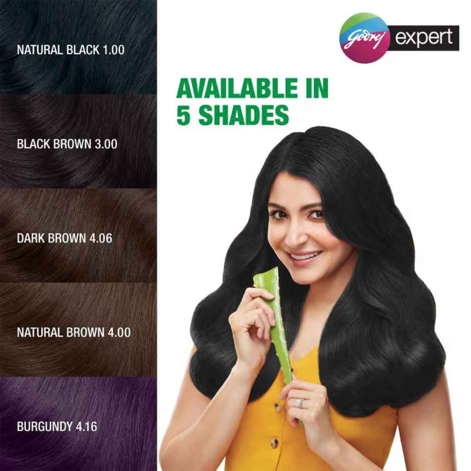 Godrej Expert Creme Hair Colour Natural Black (Pack of 4)