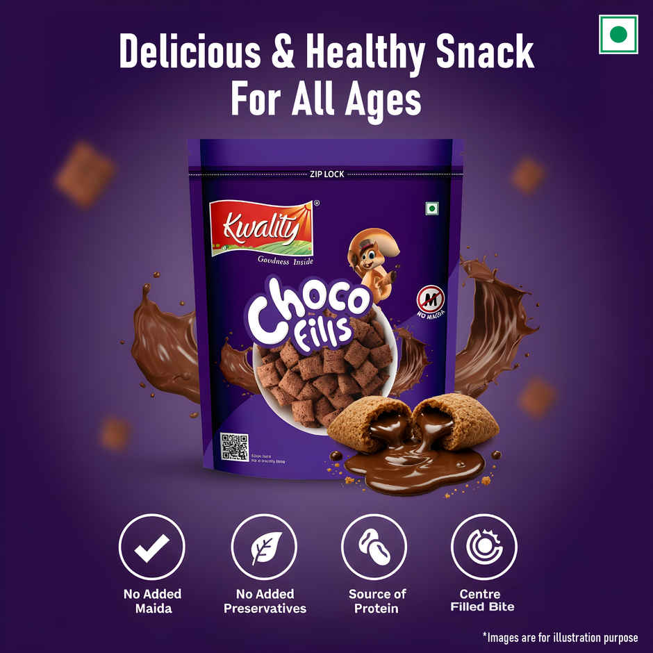 Kwality Choco Fills - Zero% Maida Chocolate Flavor