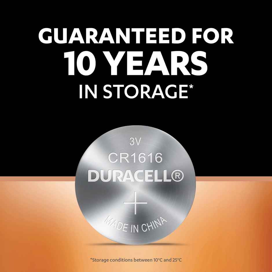 Duracell 3V Coin Battery|CR1616|Pack of 5