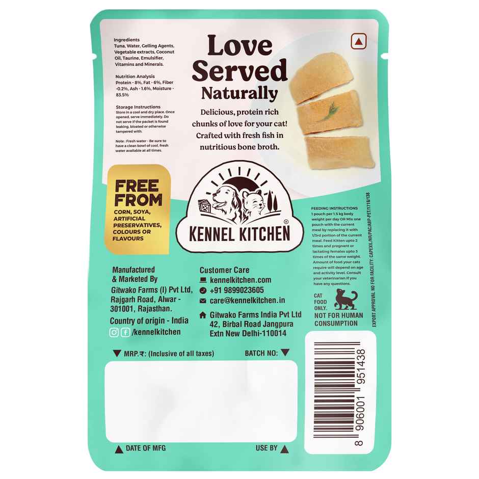 Kennel Kitchen Tuna In Jelly | Wet Cat Food