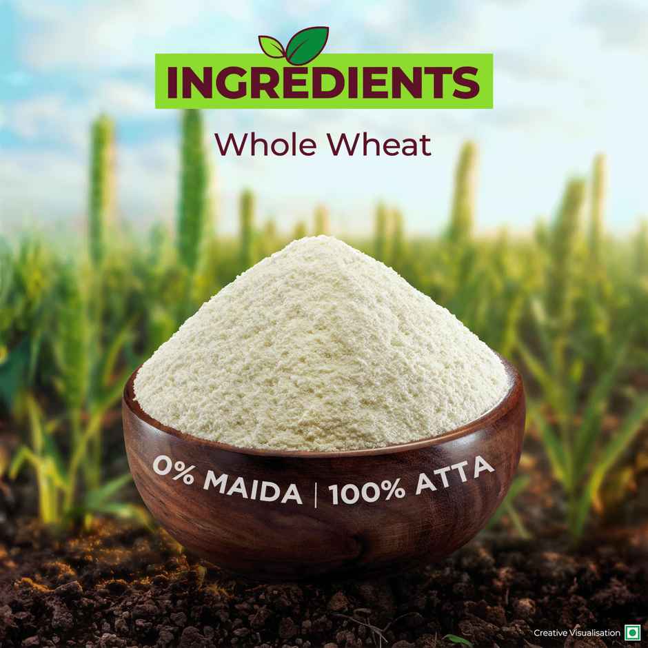 Aashirvaad Organic 100% Organic Whole Wheat Atta, 0% Maida