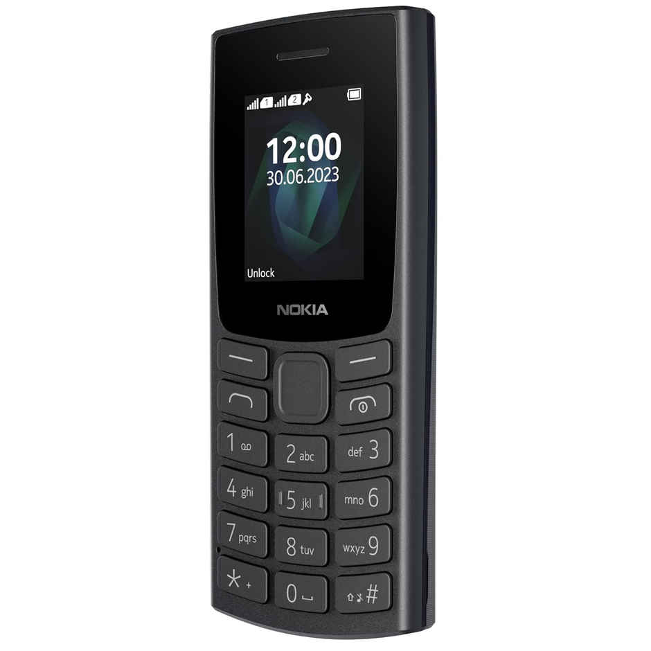 Nokia 105 SS Keypad Mobile |1.8" Display|4 MB, Charcoal |10174121|SS TA-1575 SS |2023|SP01Z07Z1697Y