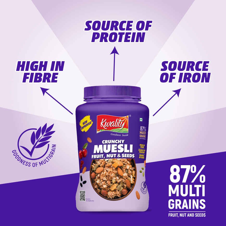 Kwality Muesli Fruit N Nut Multigrain