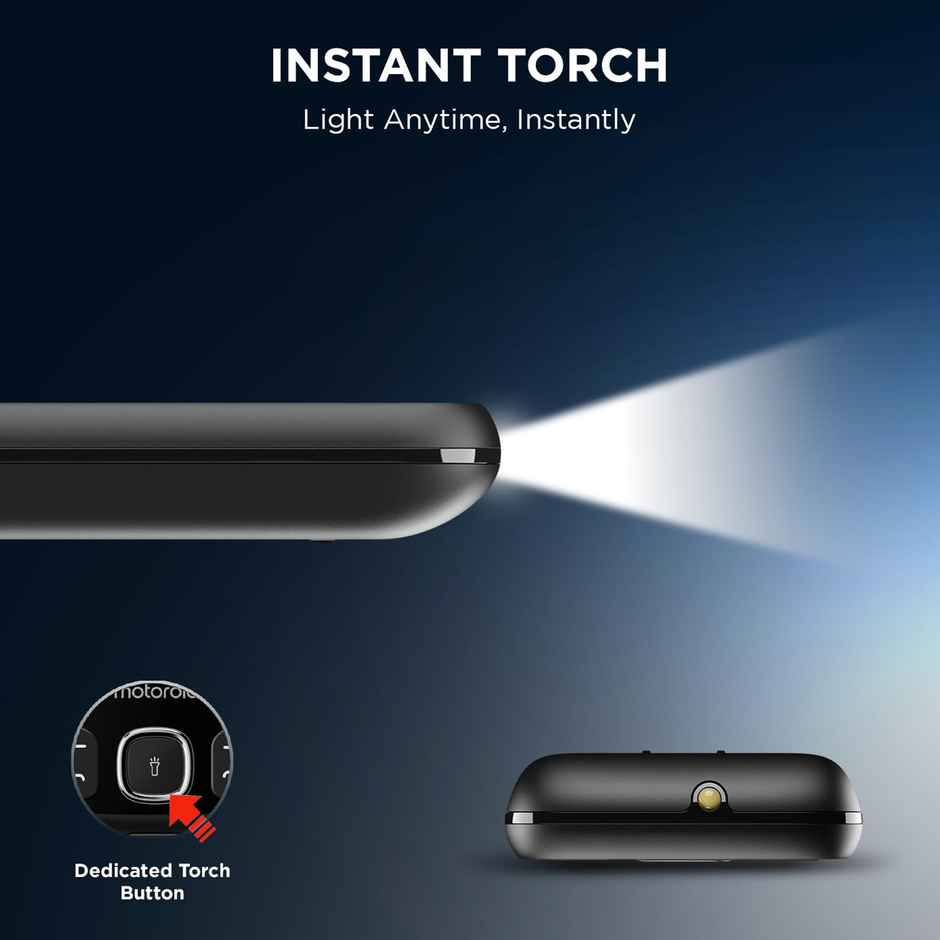 Motorola A10e Dual Sim Keypad Phone | Long Lasting Battery | Black