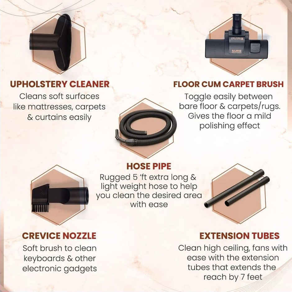 Eureka Forbes Quick Clean Dx Vacuum Cleaner With 1200 Watts Powerful Suction Control