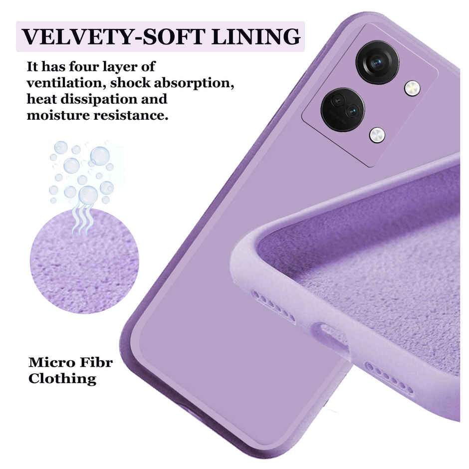 Artistque Case For Oneplus Nord 3 Back Cover - Plain Liquid Silicone Cover