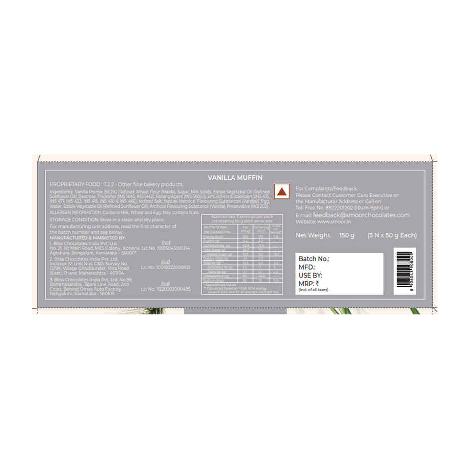 Smoor Vanilla Muffins