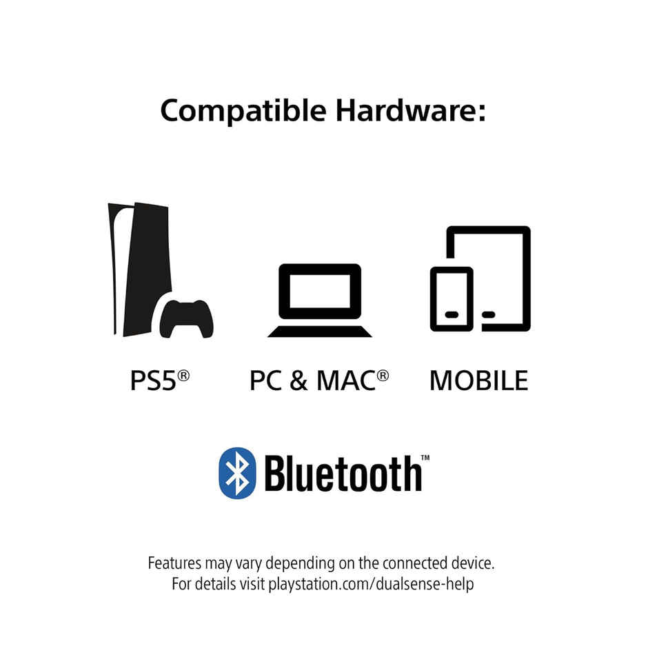 Playstation DUALSENSE PS5 Wireless Joystick Gamepad Motion Controller| Black | For PS5