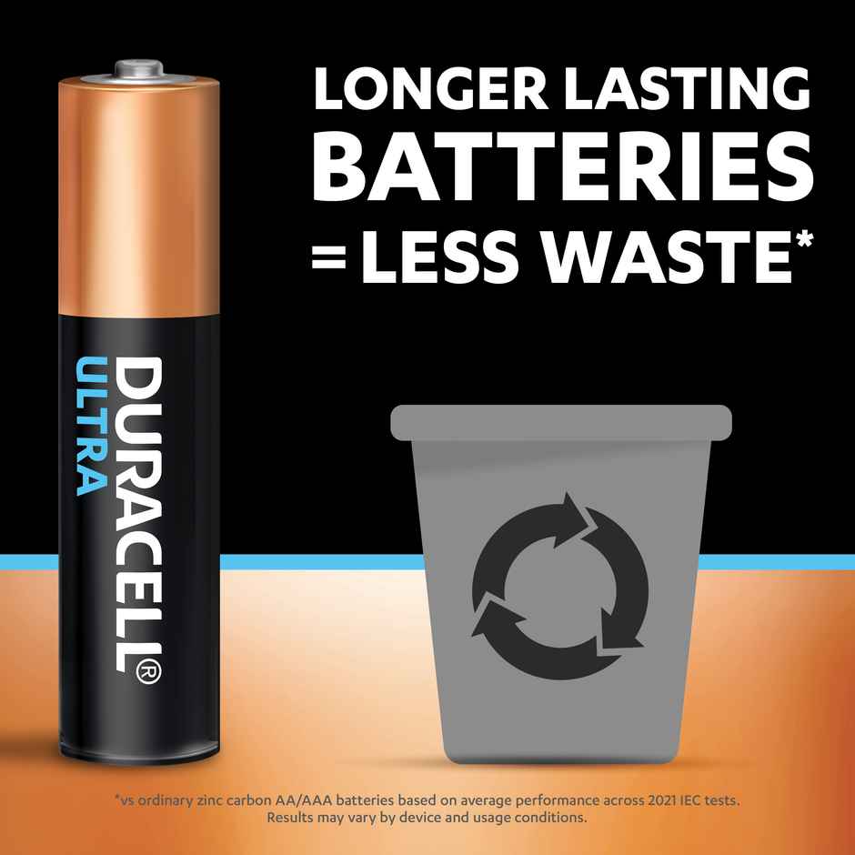 Duracell Ultra Alkaline AAA Battery | Pack of 4