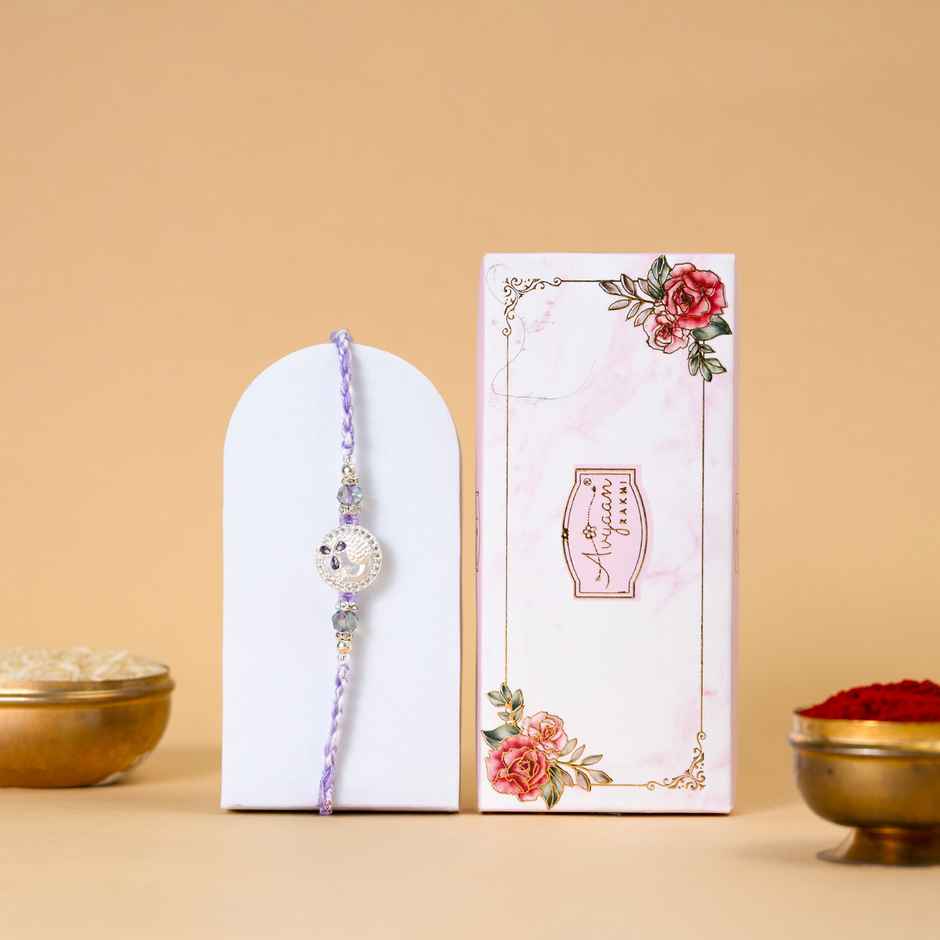 American Diamond Premium A.D. Rakhi (Avyaan Rakhi) Set of 1