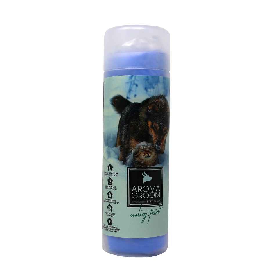 Aroma Groom Pet Towel Blue