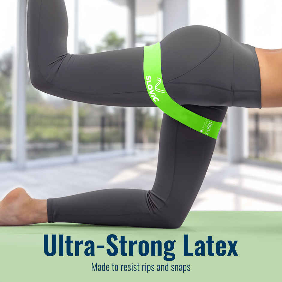 Slovic Mini Loop Resistance Bands | Non-Slip Elastic Bands for Home Workout