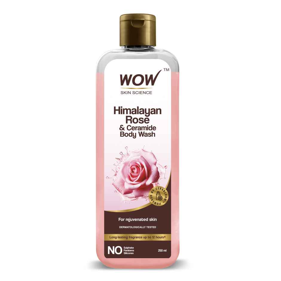 WOW Skin Science Rose Otto Foaming Body Wash - No Parabens Sulphate Silicones & Color