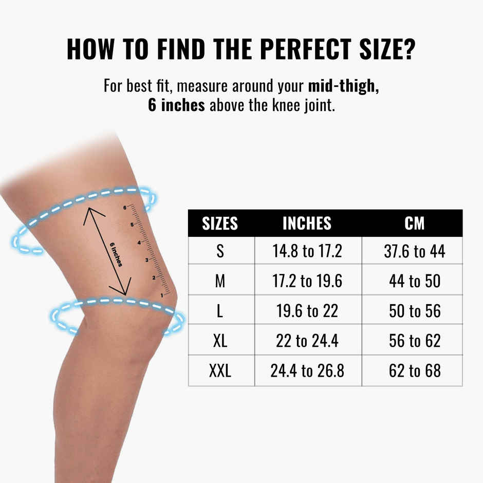 Slovic Knee Support Cap for Pain Relief, Compression, Injury Recovery & Sports Protection