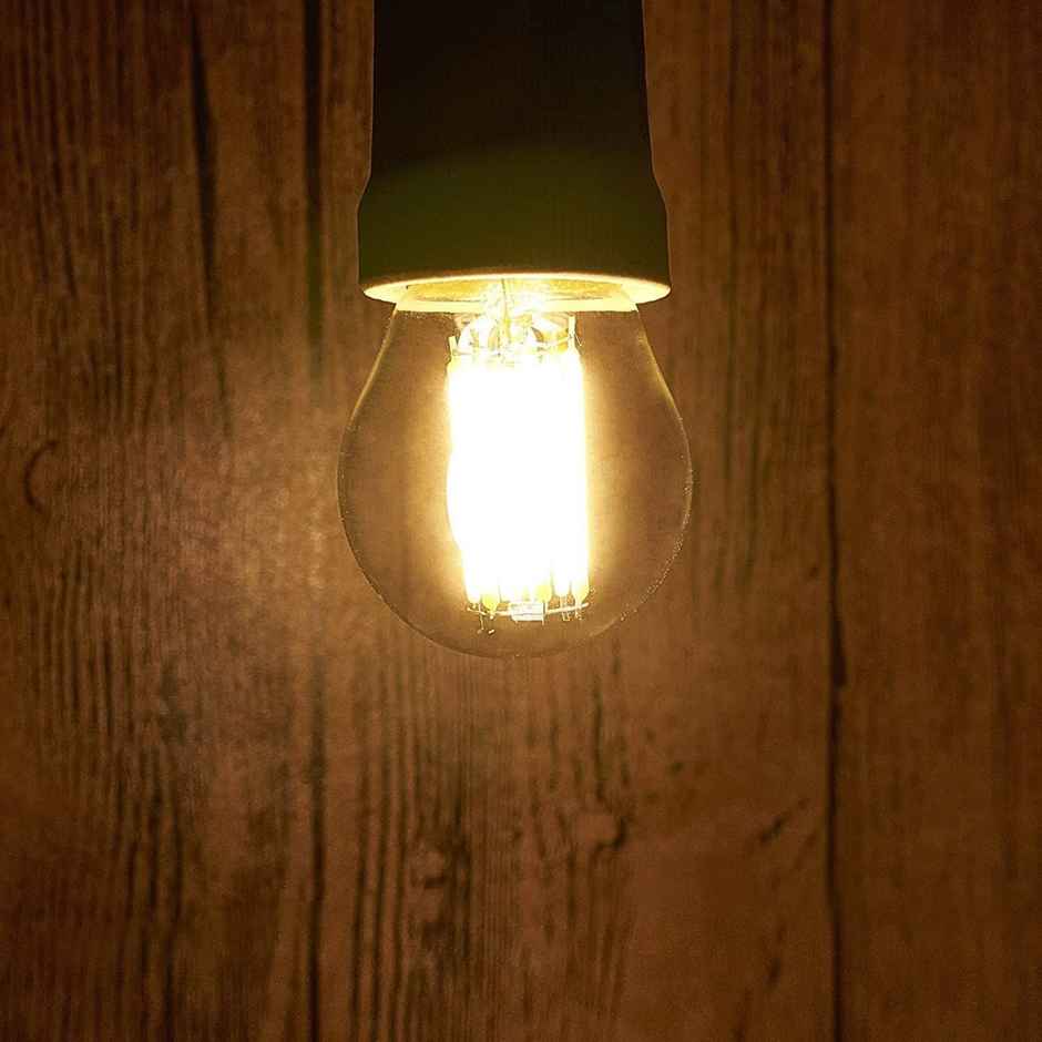 Desidiya Tungsten Filament G45 4W Led Bulb (Warm White) | E27 Base Holder