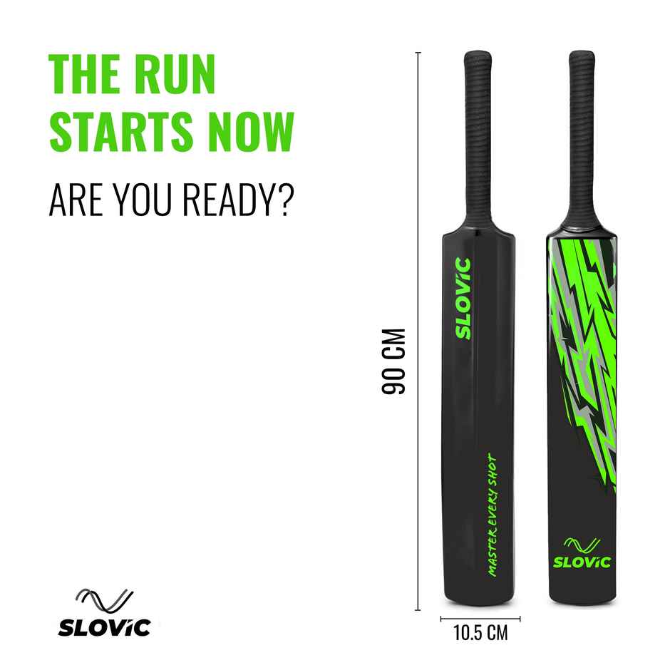 Slovic Tennis Ball Full Size Plastic Cricket Bat for Adults|Ideal for Outdoor Gully Cricket Matches
