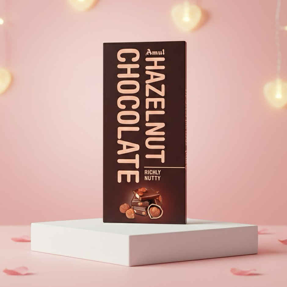 Amul Hazelnut Chocolate Bar | Richly Nutty