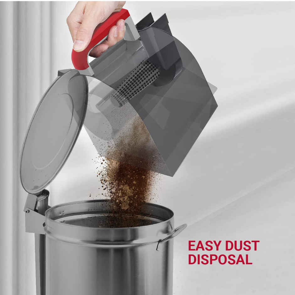 Eureka Forbes Supervac 1600 Watts Powerful Suction,Bagless Vacuum Cleaner (Red)