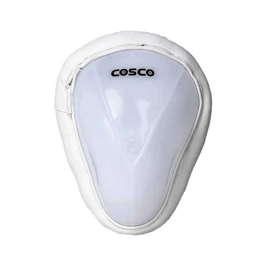 Cosco Cricket Abdomen Guard | Adults (12+) Years | White | Large