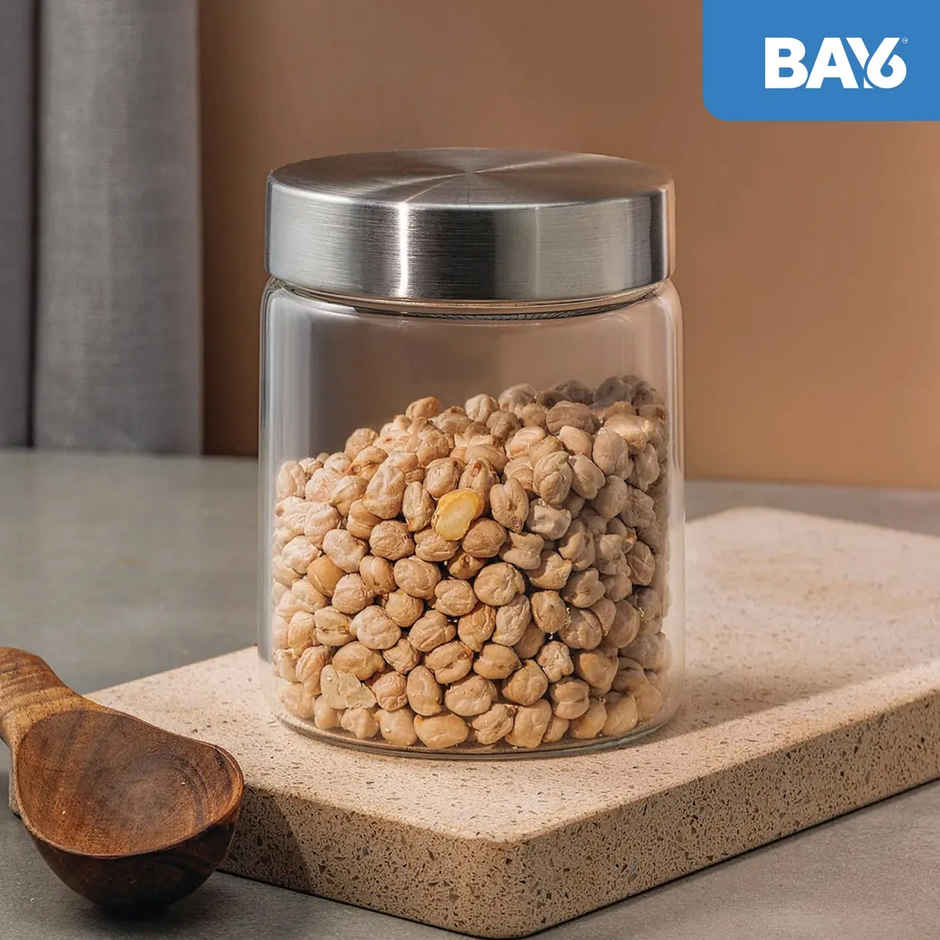 BAY6 Premium Imported Borosilicate Glass Jar -700 ml