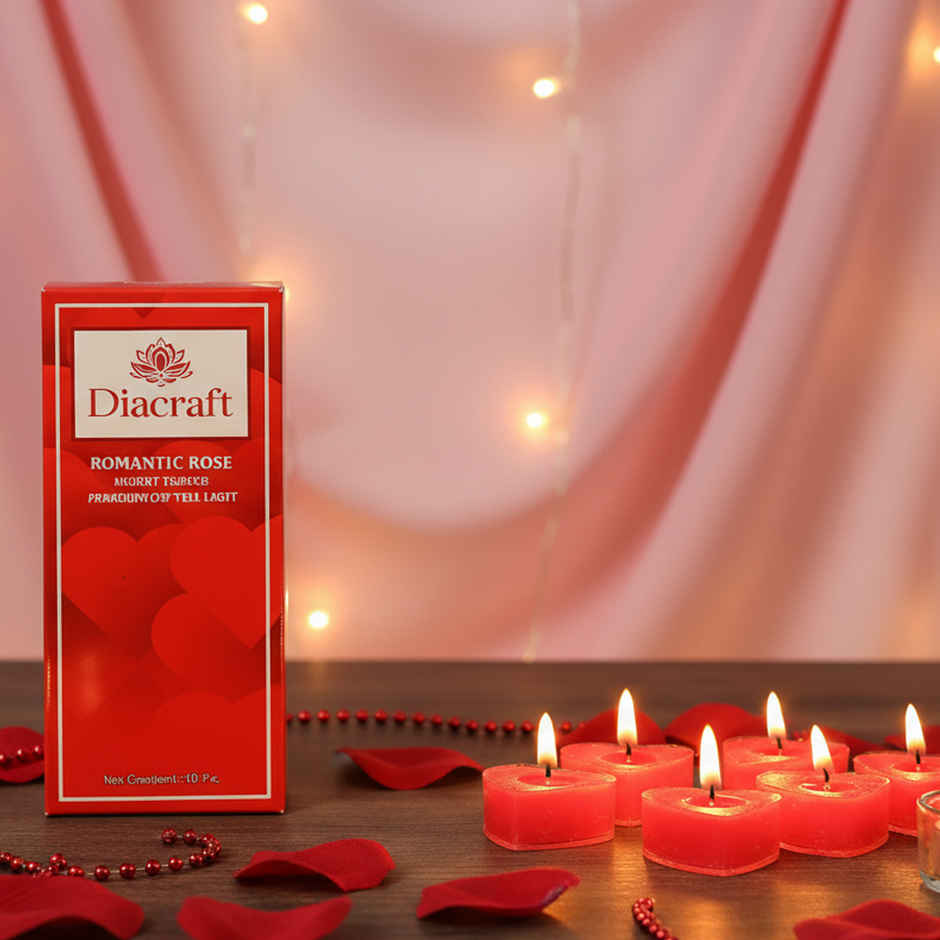 Rose Fragranced Heart Tea Light | DiaCraft