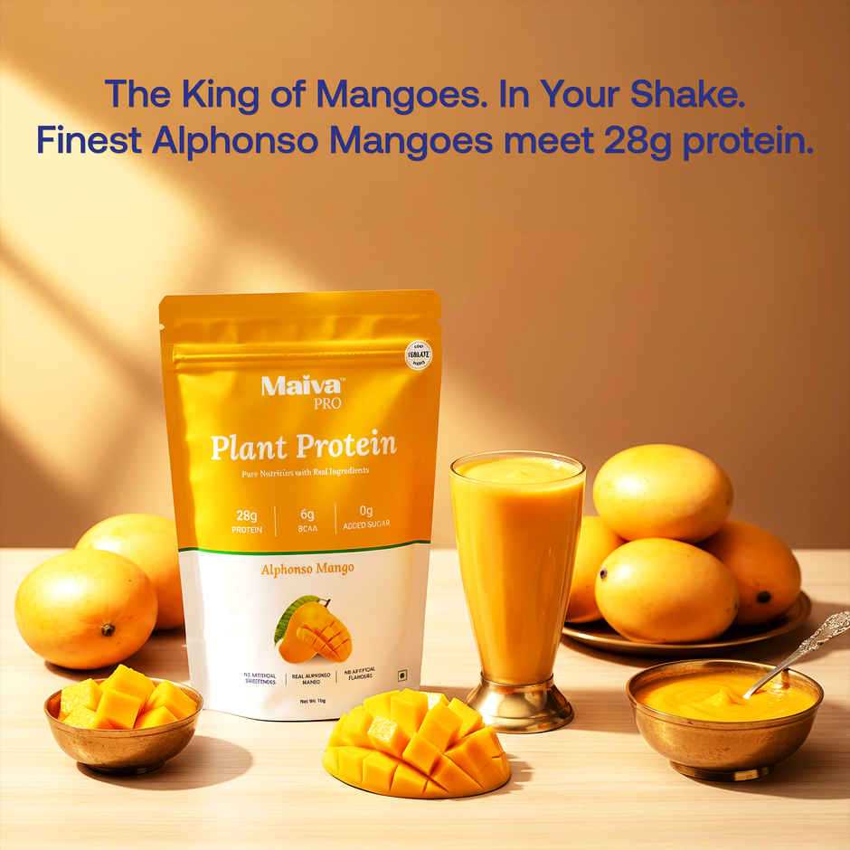 Maiva Pro Plant Protein Powder - Alphonso Mango