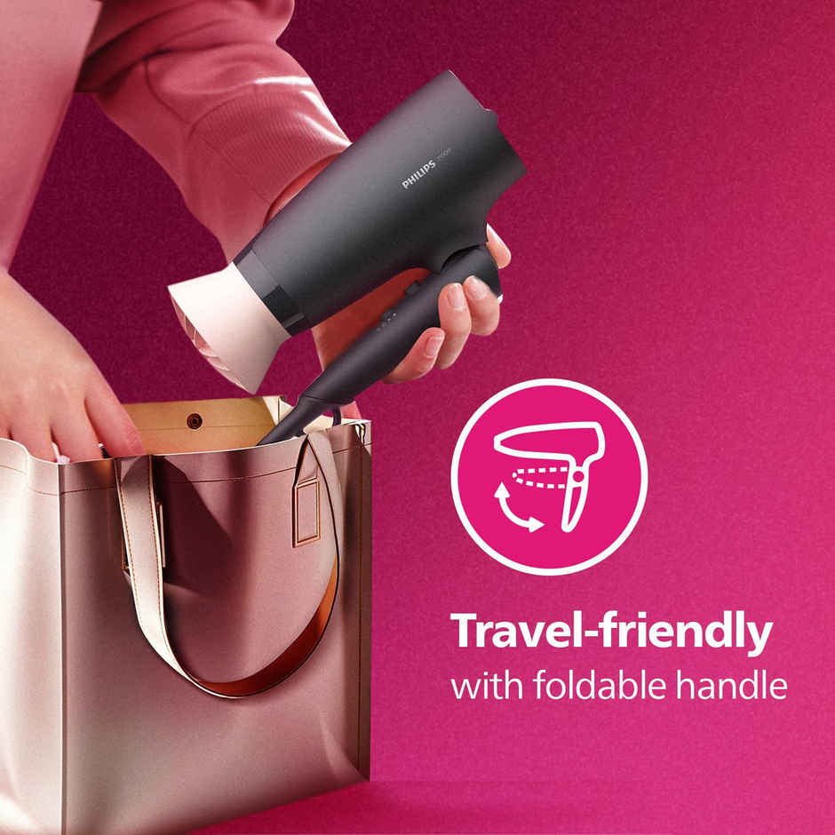 Philips India's No.1 Hair Styling Brand - Foldable Hair Dryer 2100W | BHD356/10