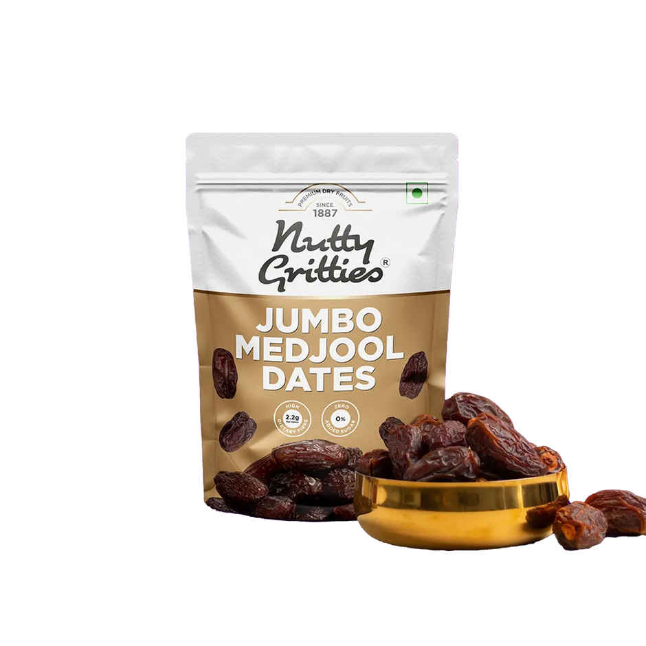 Nutty Gritties Jumbo Medjool Dates | High Fibre | Rich Caramel Taste