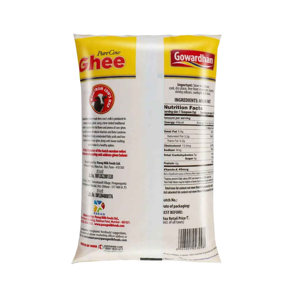 Gowardhan Pure Cow Ghee | Pouch