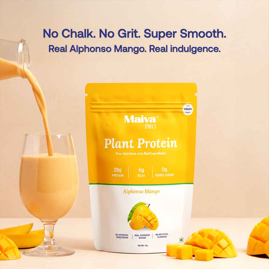 Maiva Pro Plant Protein Powder - Alphonso Mango