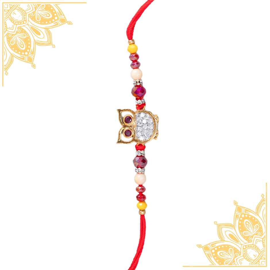 American Diamond Premium A.D. Rakhi (Avyaan Rakhi) Set of 1