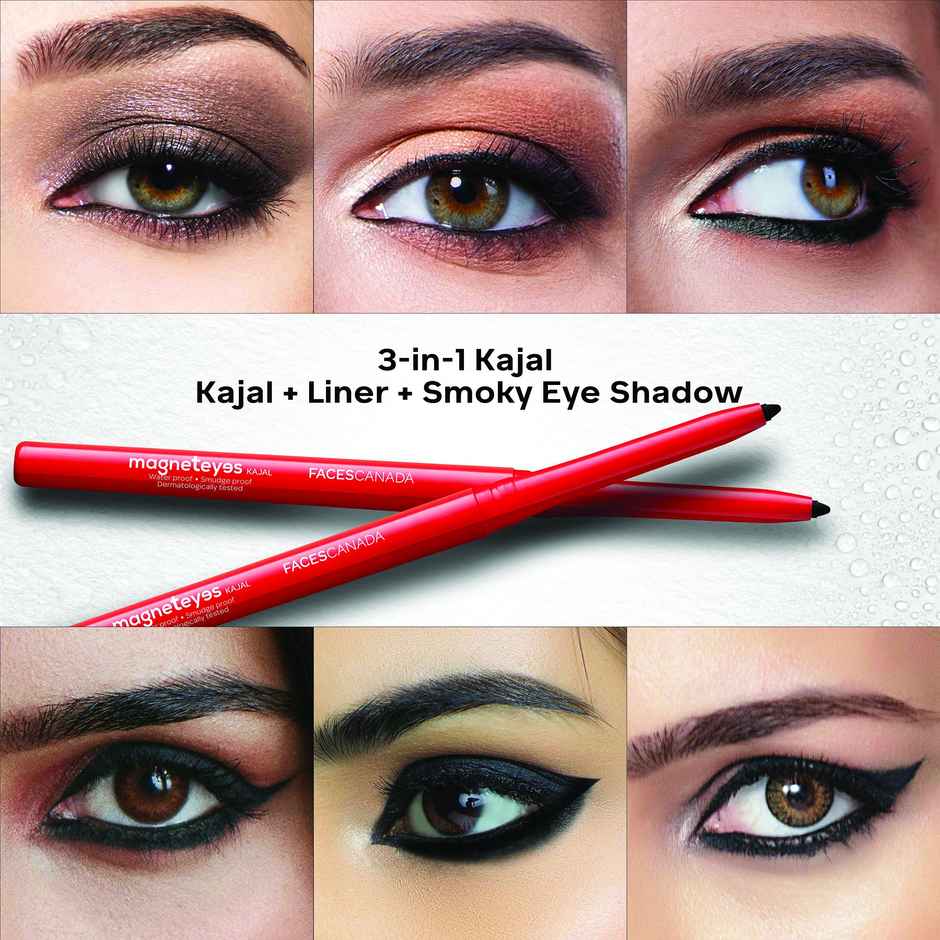 Faces Canada Magneteyes Kajal With Almond Oil - Black