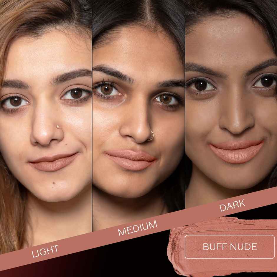 Faces Canada Weightless Matte Finish Lipstick | Buff Nude 05 | Hydrating