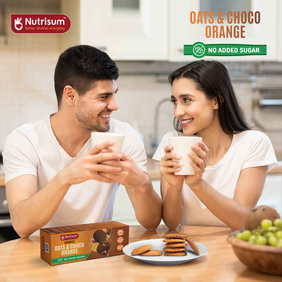 Nutrisum Oats Cookies - No Added Sugar - Chocolate Orange