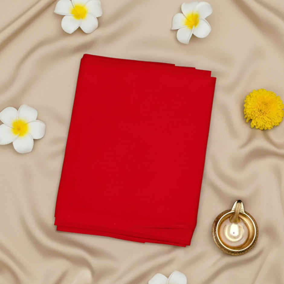 Pooja Cloth | Red | 1.25 m x 0.8 m | Jai Kashi