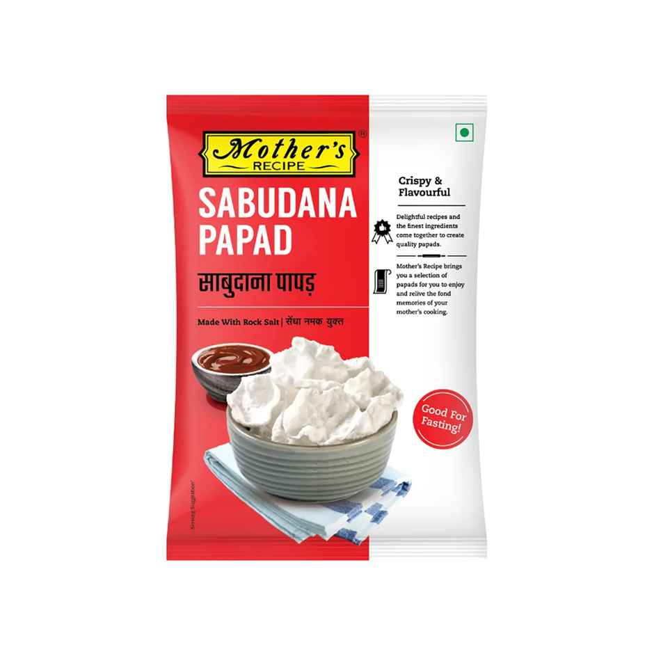 Mother's Recipe Papad - Sabudana With Rock Salt