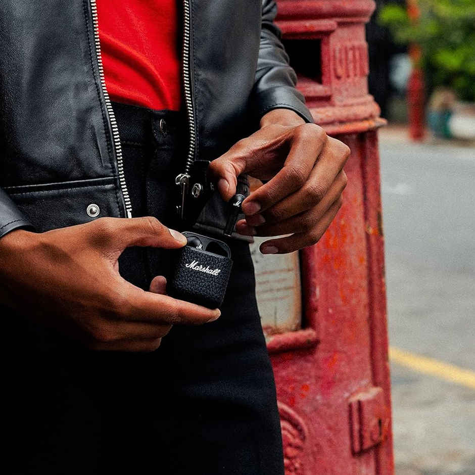 Marshall Minor lll Bluetooth Truly Wireless ln-Ear Earbuds Wlth Mic, Black