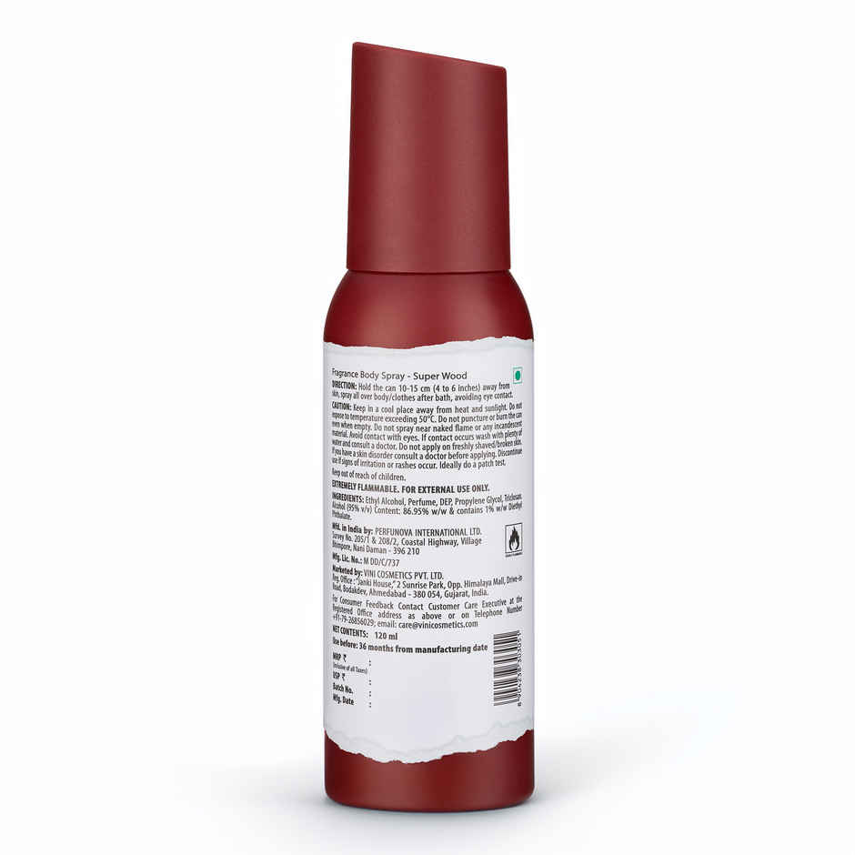 Fogg Neu Super Wood No Gas Long Lasting Perfume Deodorant Spray for Men and Women