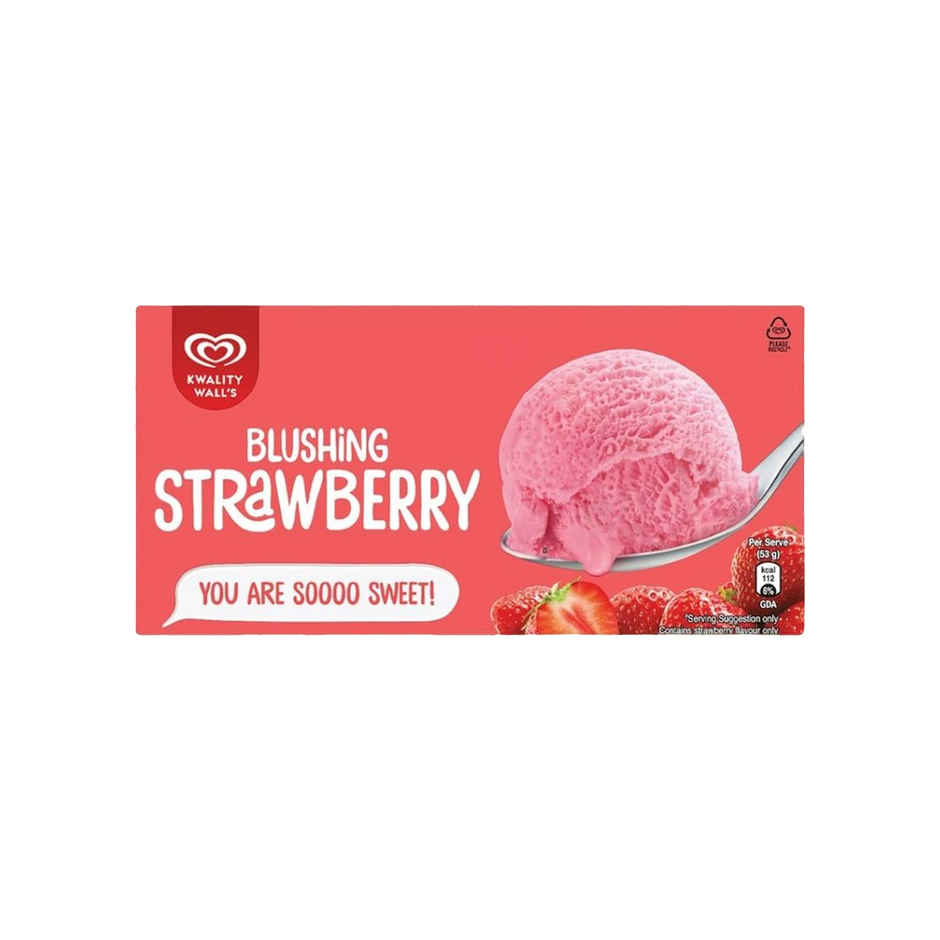 Kwality Wall's Frozen Dessert - Blushing Strawberry Tub