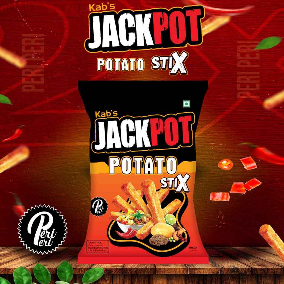 Kab's Jackpot Potato Stix - Peri Peri