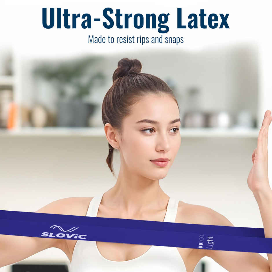 Slovic Mini Loop Resistance Bands | Non-Slip Elastic Bands for Home Workout