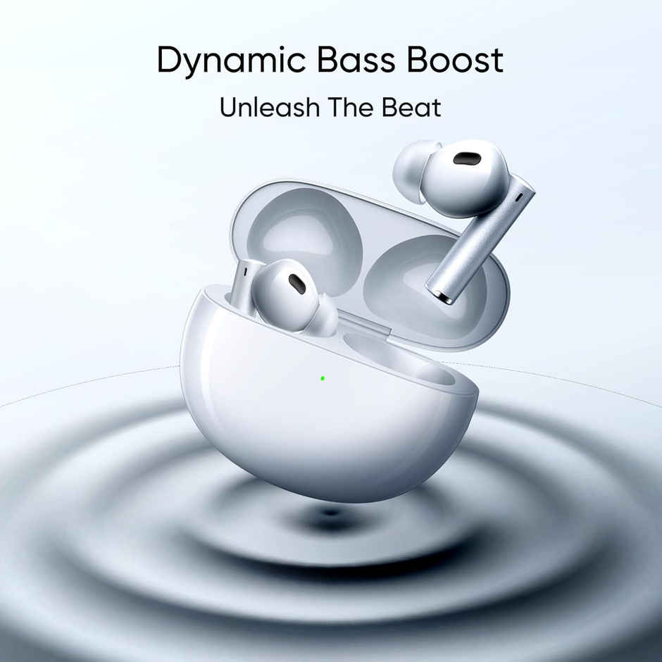 realme in Ear Buds Air 6 Pro with Dual Drivers(11Mm+6Mmtweeter),40 Hours Play Time,Fast Charge,50 Db ANC,Lhdc 5.0,55Ms Low Latency, Spatial Audio,Ip55 Dust&Water Resistant,Bt V5.3(Silver Blue)