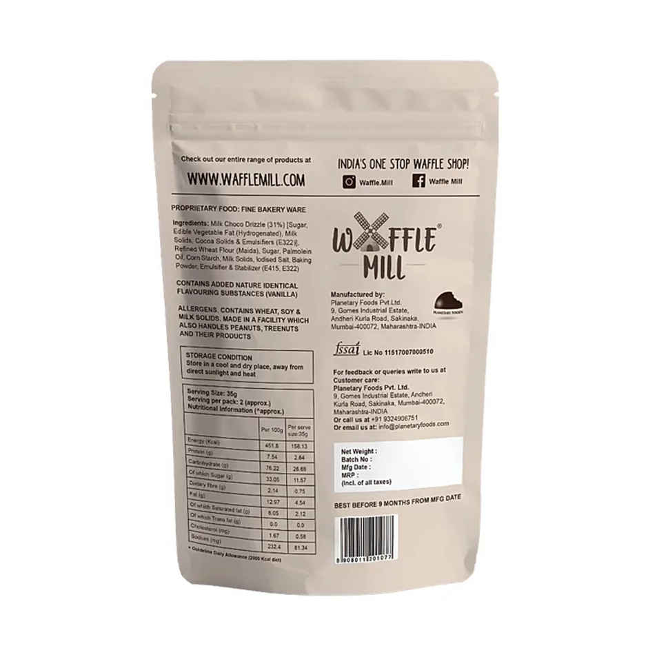 Waffle Mill Chips - Milk Choco Drizzle