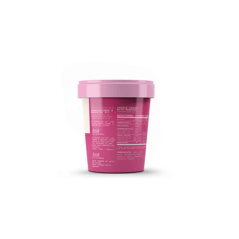 MINUS THIRTY Froyo Sweetened with Berries Ice Cream Cup