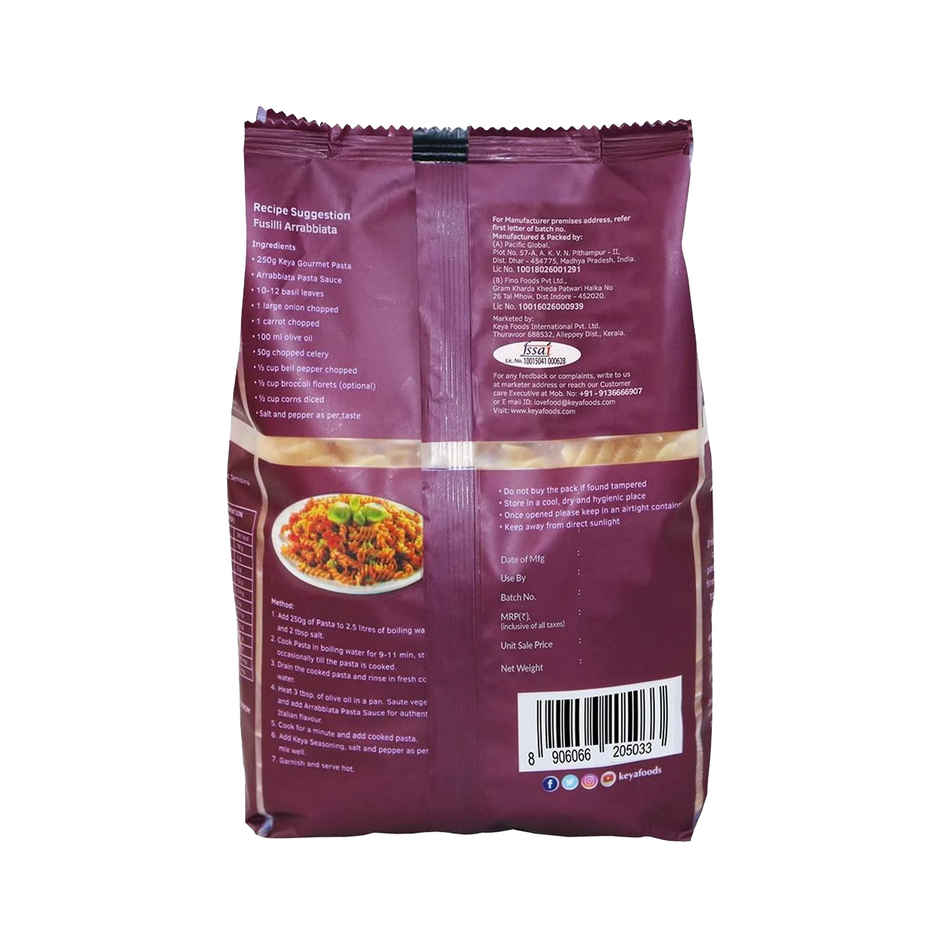 Keya 100% Durum Wheat Fusilli Pasta