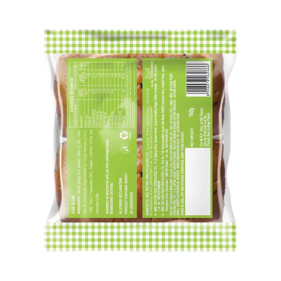 English Oven Sub Olive Bread