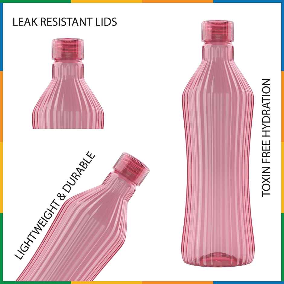 Kolorr Oscar Bottle 1L | Pack of 2 | Red & Blue dual hydration