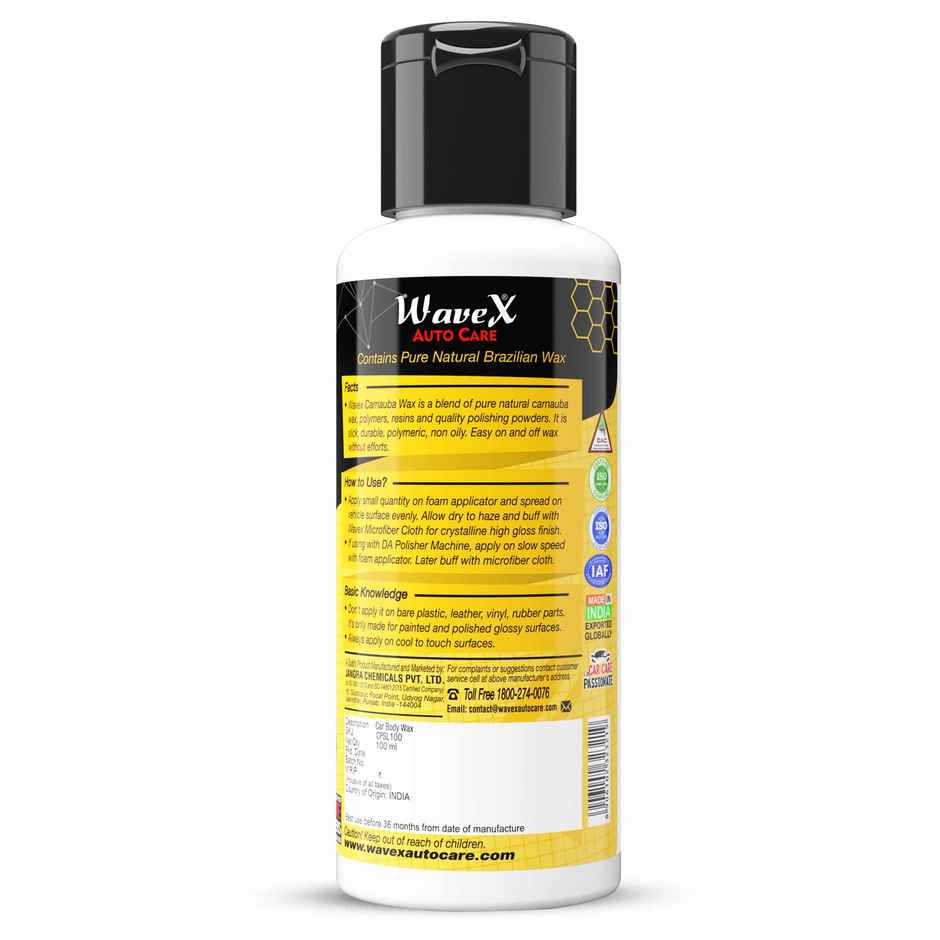 Wavex Carnauba Wax Car Polish | Deep Wet Shine