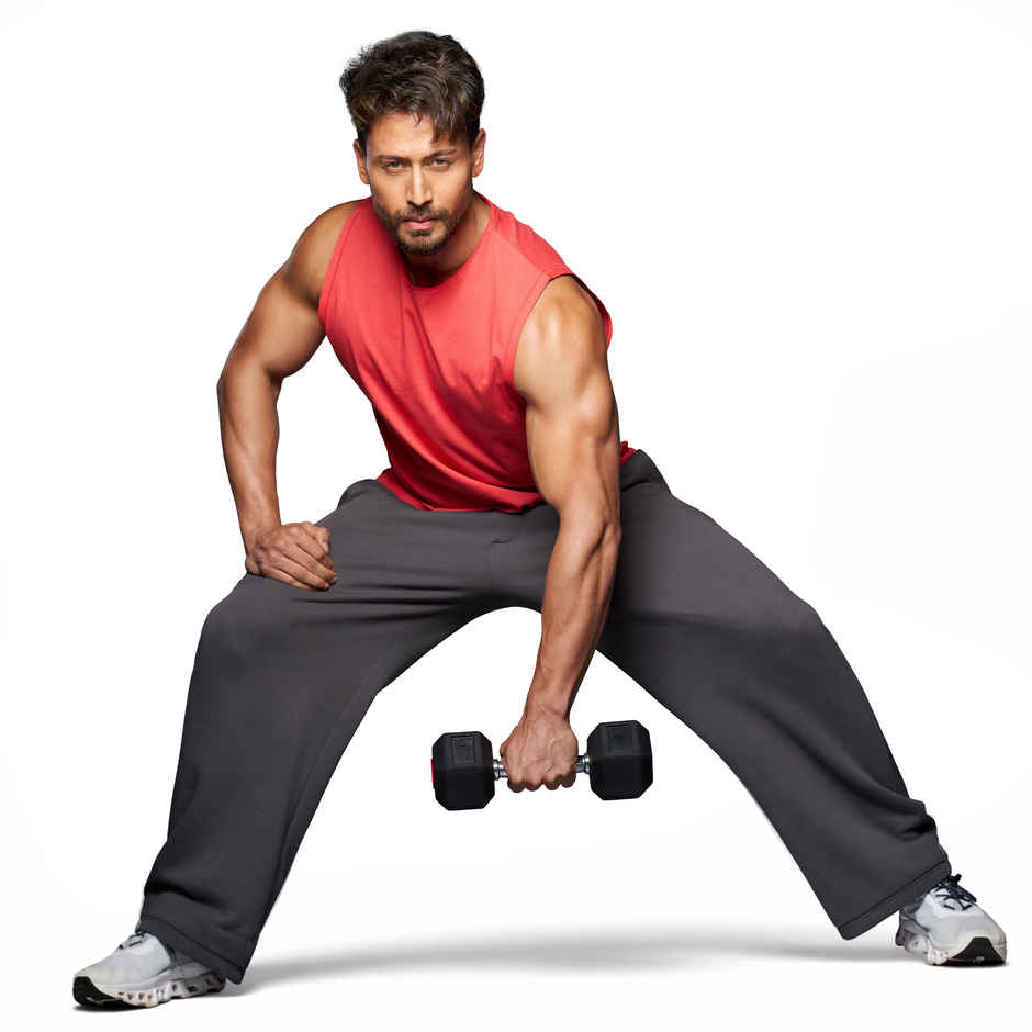 Slovic Hex Rubber Coated Dumbbell Set (2.5 kg X 2) | Black | Home Gym | Non-Slip Coated Handle